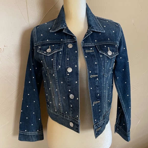 🌟Current Elliot Studded Jean Jacket size 1 Small - Picture 4 of 8